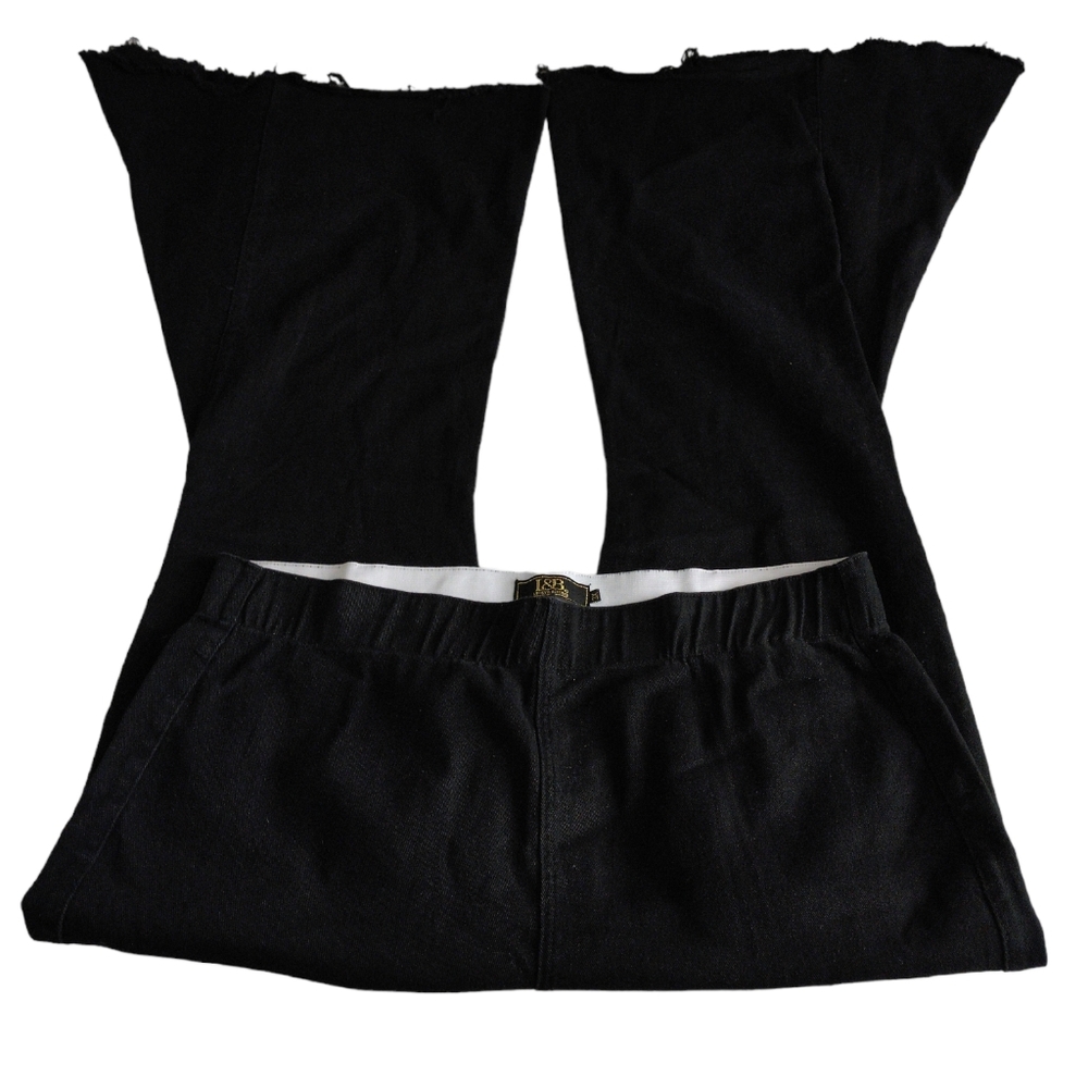 L&B Lucky & Blessed 3X Flare Black Jeans